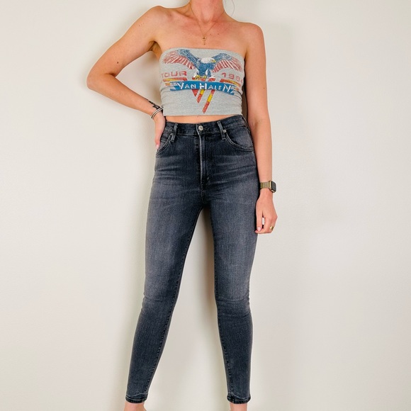 Citizens Of Humanity Chrissy High Rise Skinny Grey jeans - Picture 3 of 9